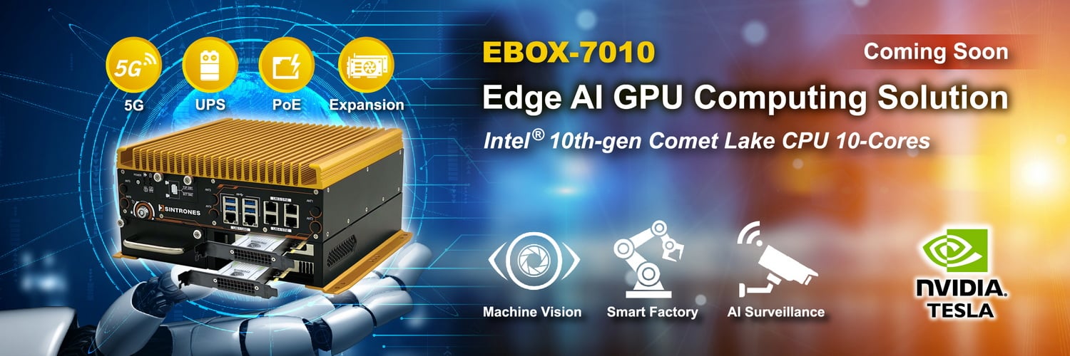 鑫創電子推出EBOX-7010邊緣智慧運算電腦-搭載第10代Intel Core處理器